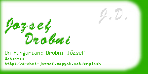 jozsef drobni business card